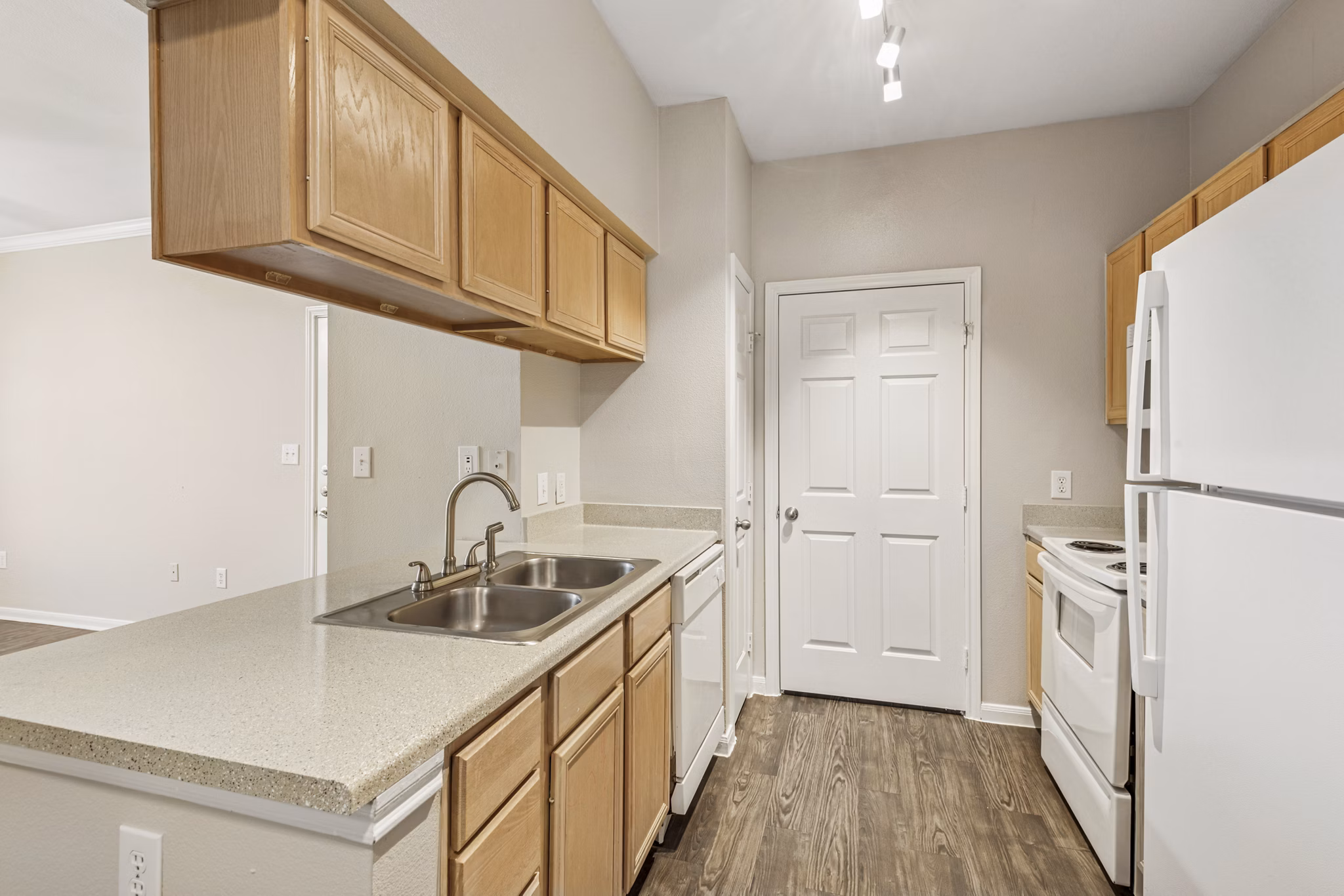 kitchen at Lakeshore Villas ApaApartments