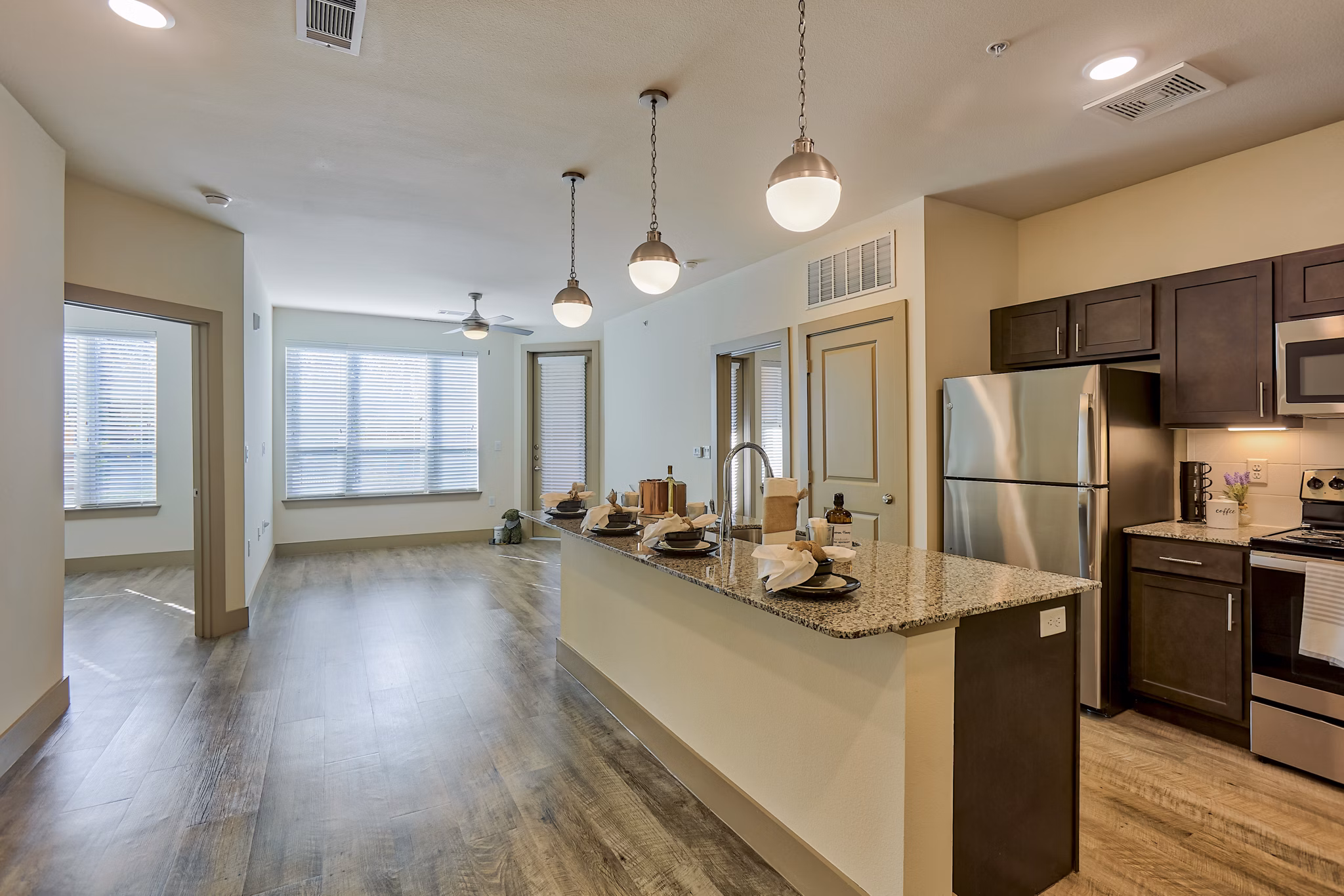 kitchen at Tower Bay Lofts Apartments