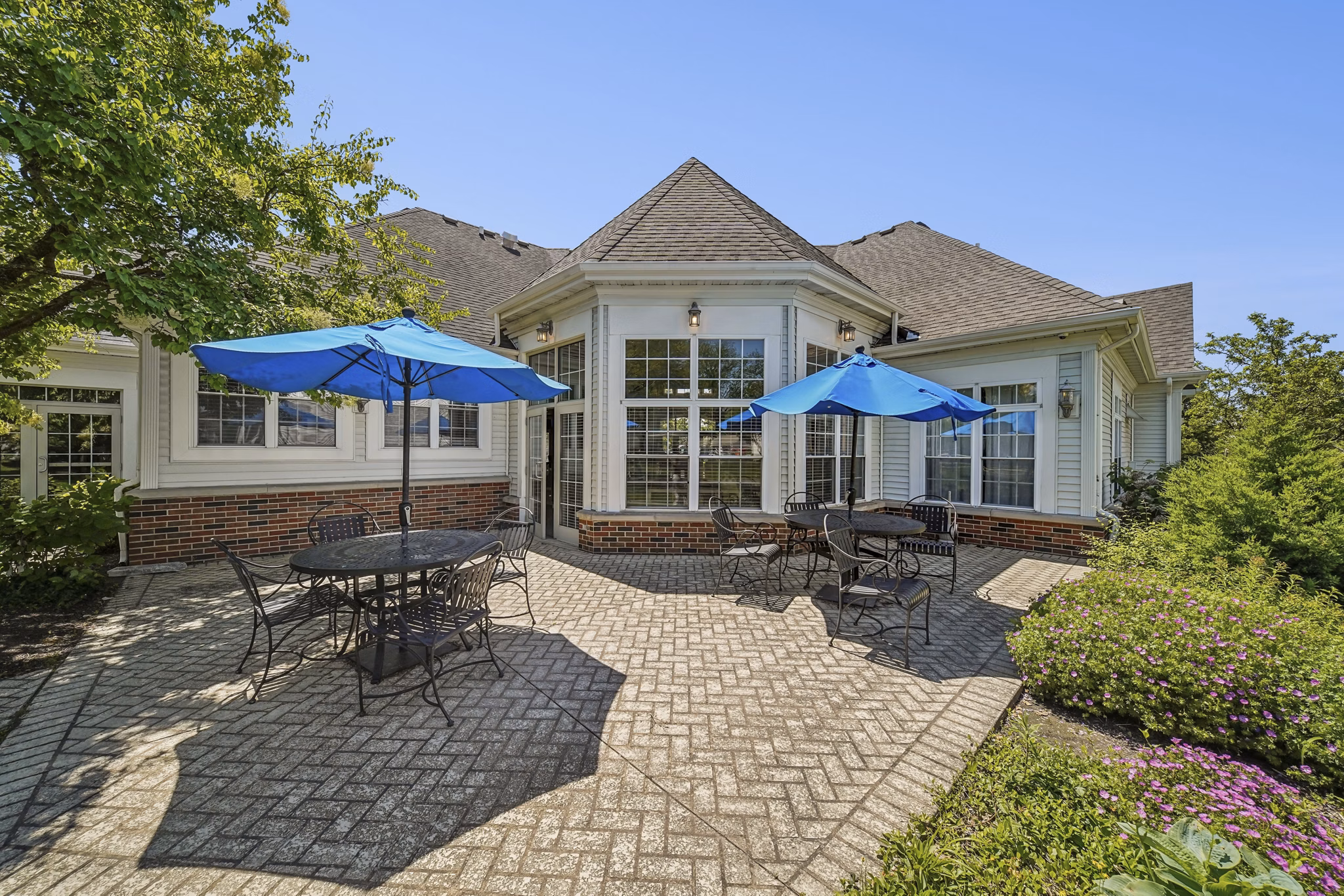 Patio at Fox Valley Villages Apartments