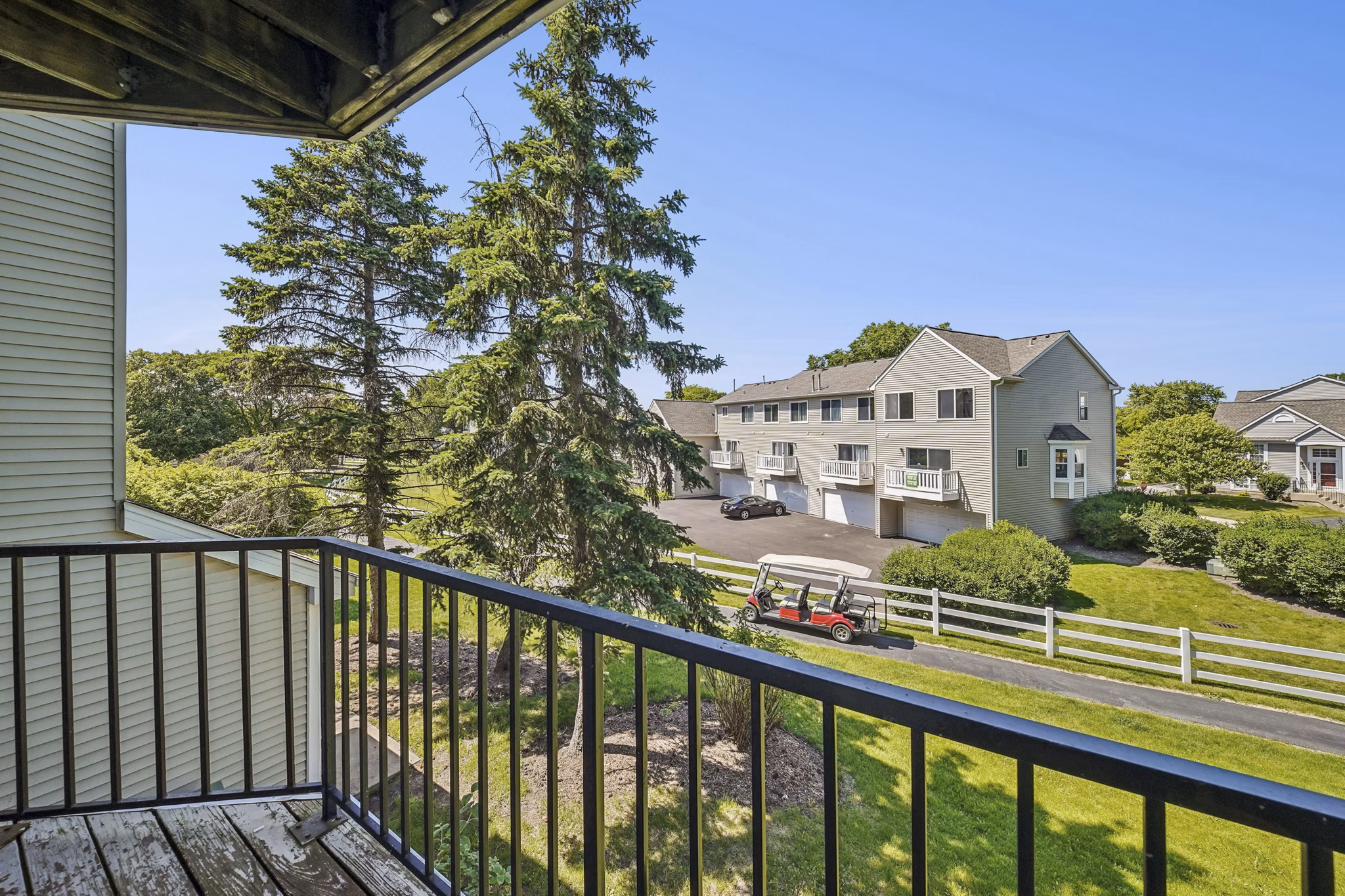 Patio at Fox Valley Villages Apartments