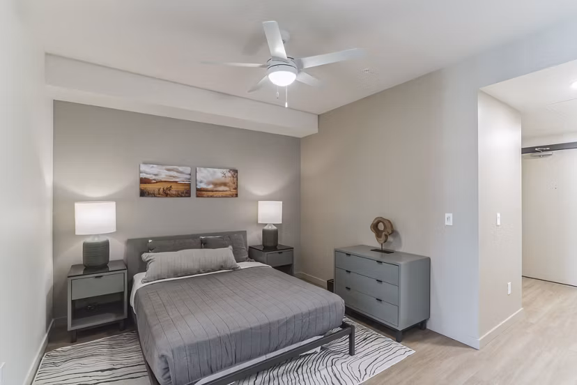 bedroom at Heartwood Apartments