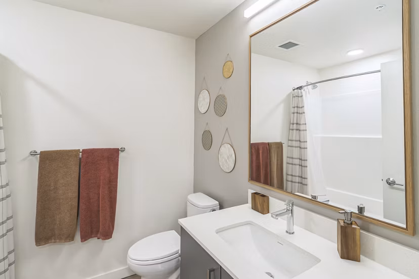 bathroom at Heartwood Apartments