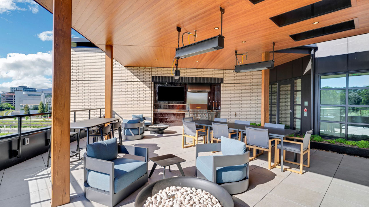 Roof deck at Heartwood