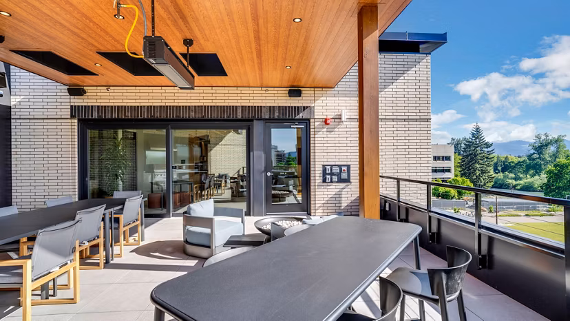 grill area at Heartwood Apartments