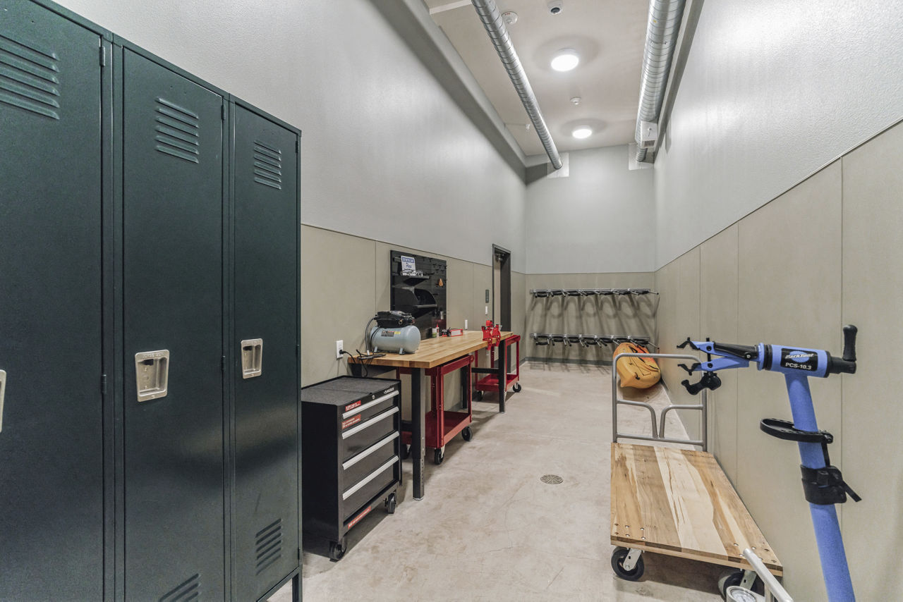 Bike room at Heartwood