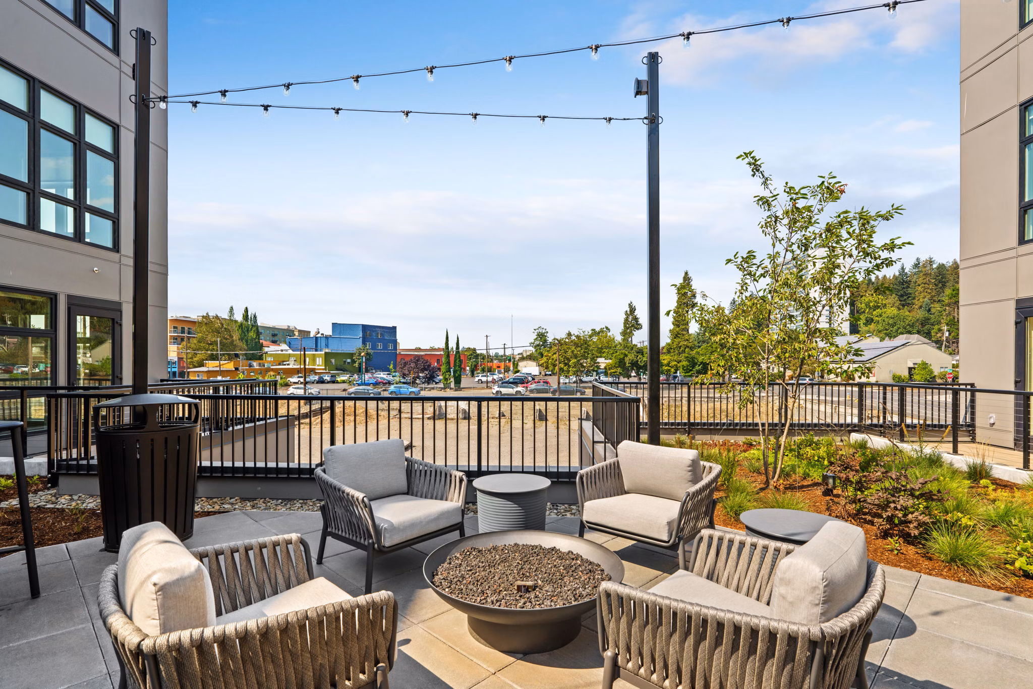 grill area at Portal Apartments 