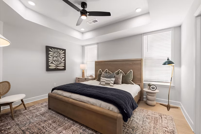 bedroom at Hayloft Holly Springs Apartments