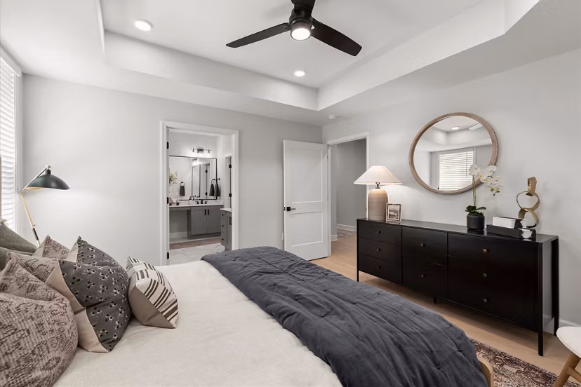 bedroom at Hayloft Holly Springs Apartments