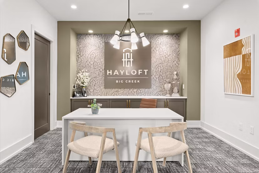 clubhouse at Hayloft Holly Springs Apartments