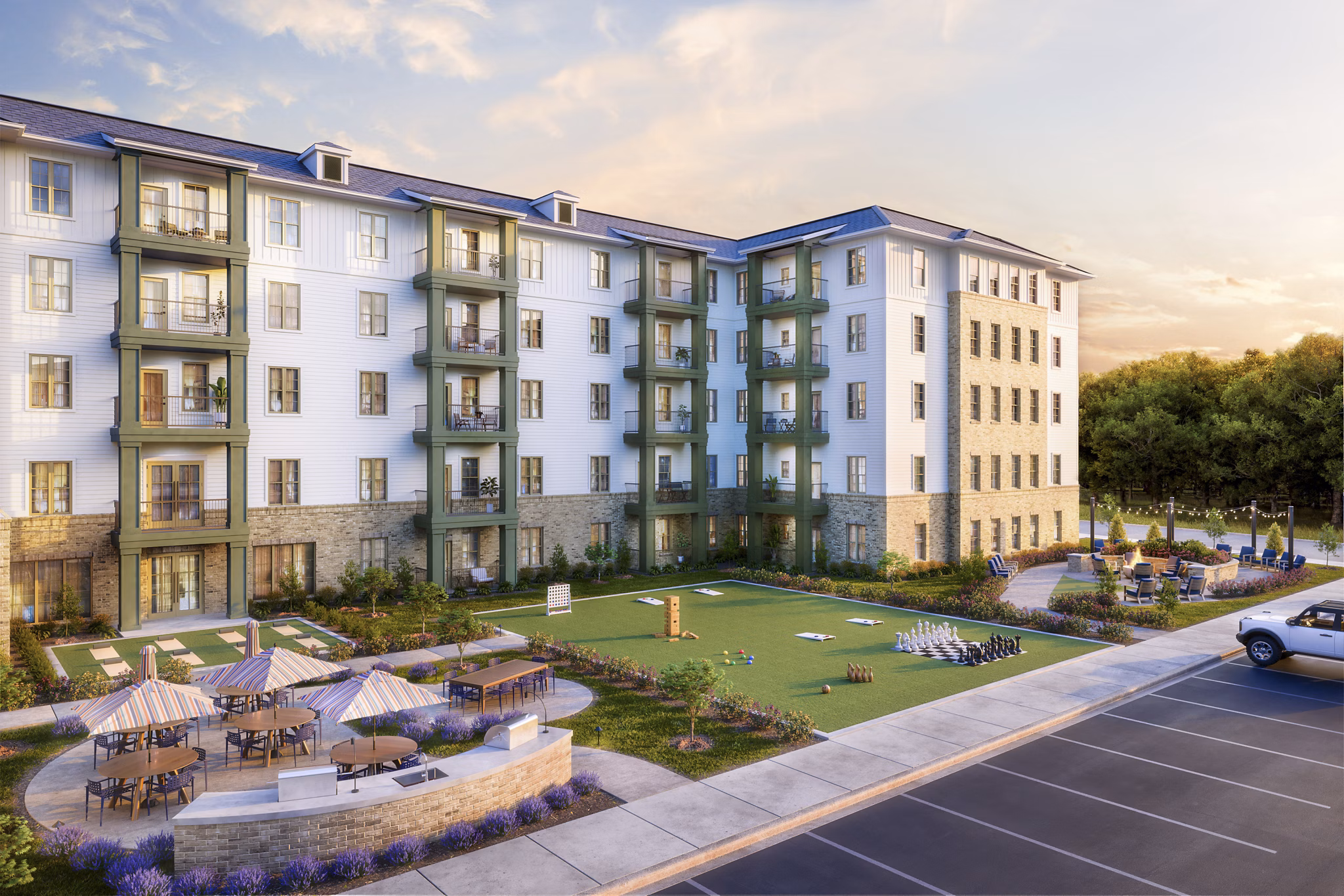 rendering at Album Mallard Creek Apartments