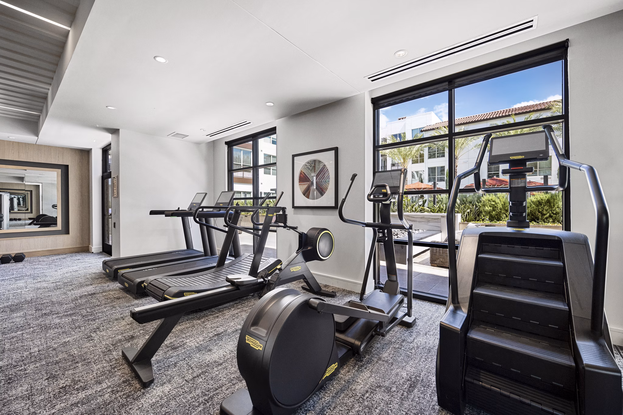 fitness center at The Overlook at Walnut Creek Apartments