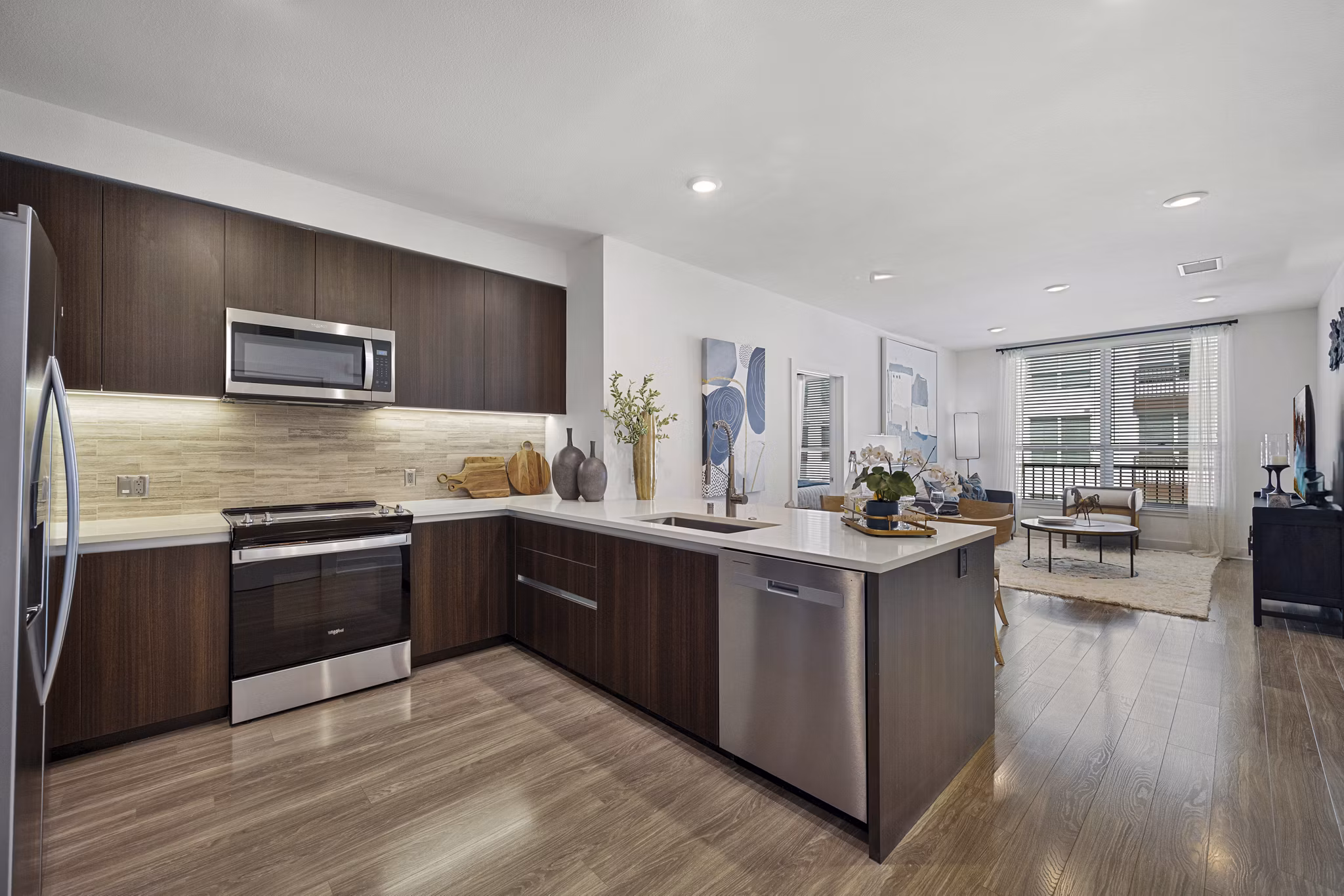 kitchen at The Overlook at Walnut Creek Apartments
