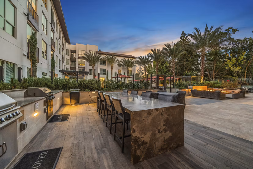 patio at The Overlook at Walnut Creek Apartments