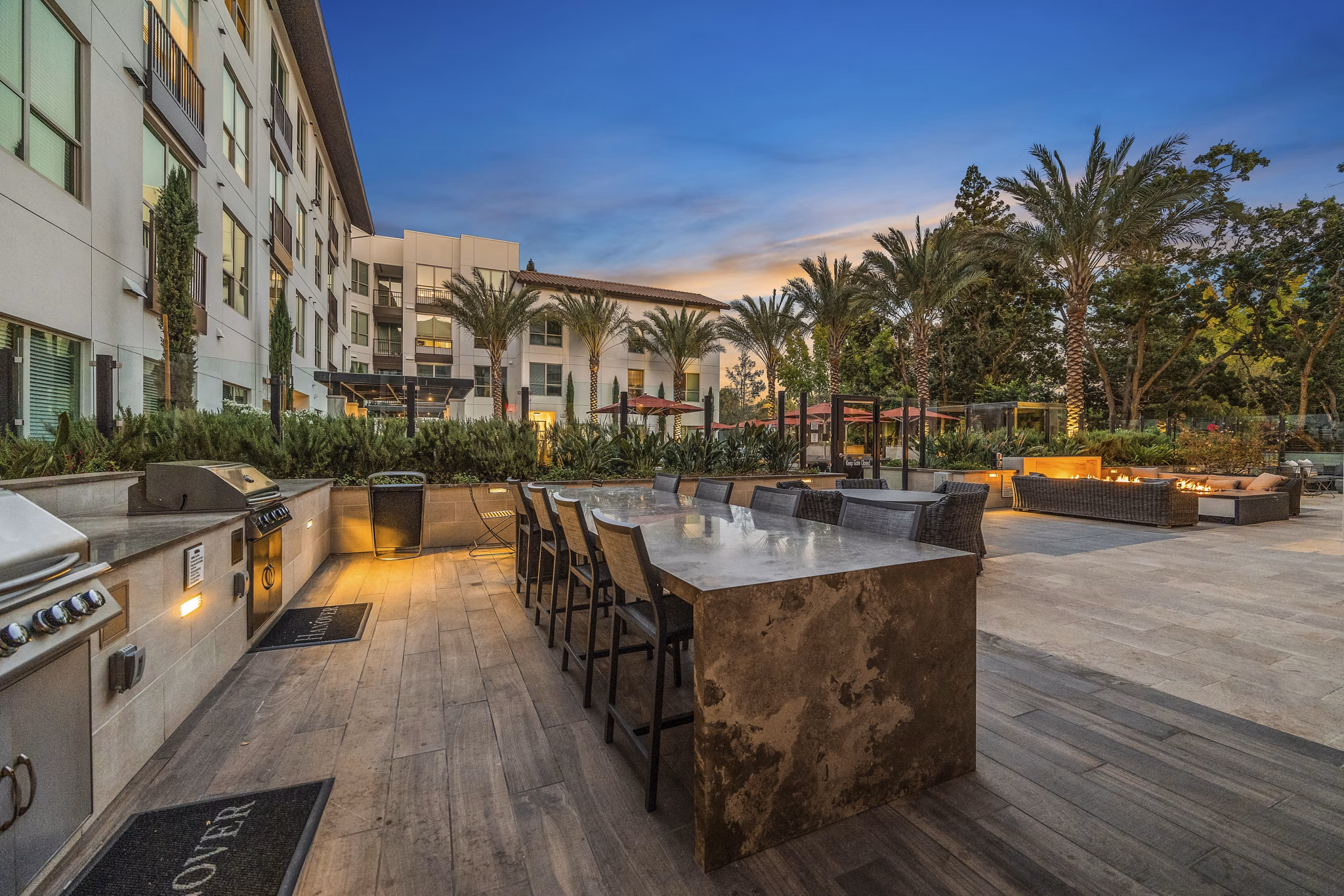 patio at The Overlook at Walnut Creek Apartments