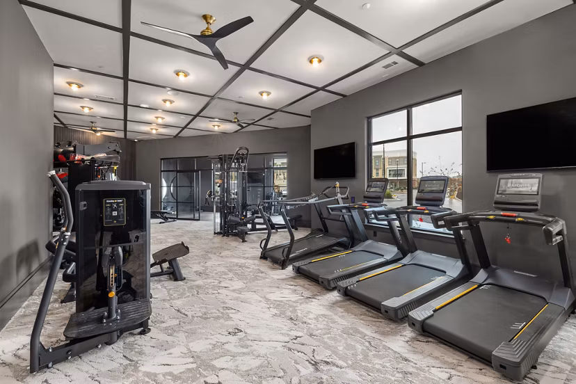 fitness center at Emorie Apartments