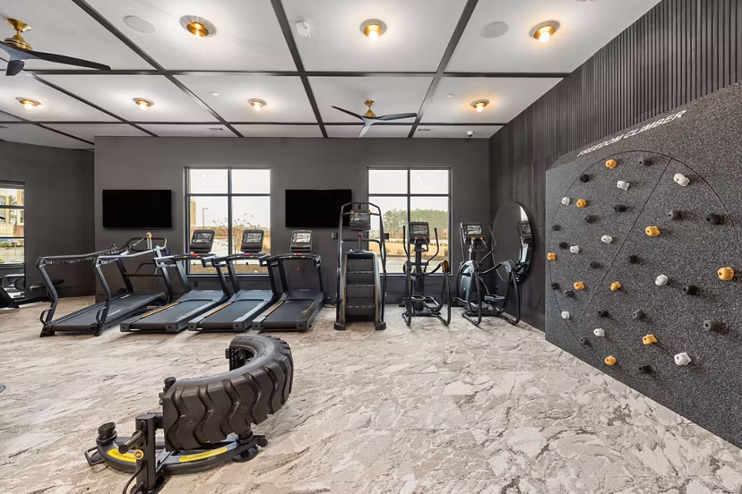 fitness center at Emorie Apartments