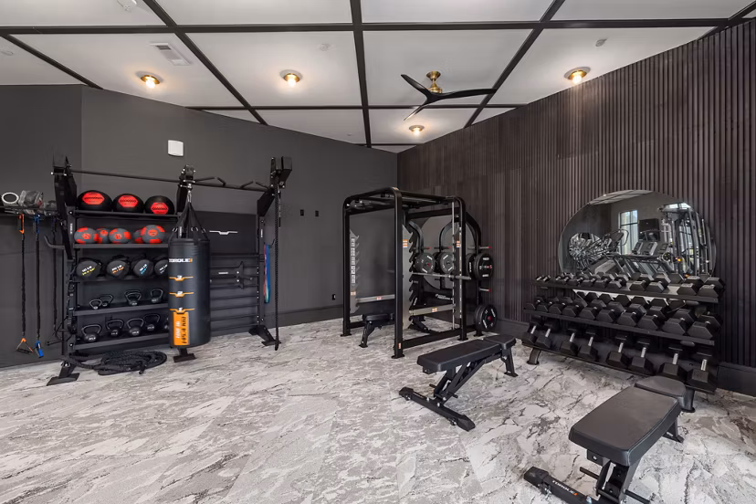 fitness center at Emorie Apartments