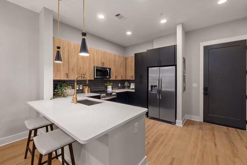 kitchen at Emorie Apartments