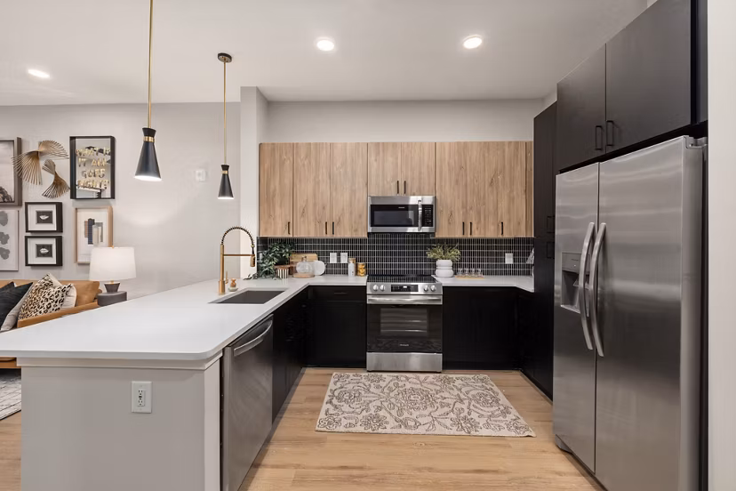 kitchen at Emorie Apartments