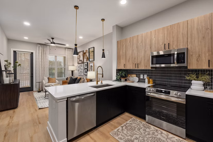 kitchen at Emorie Apartments