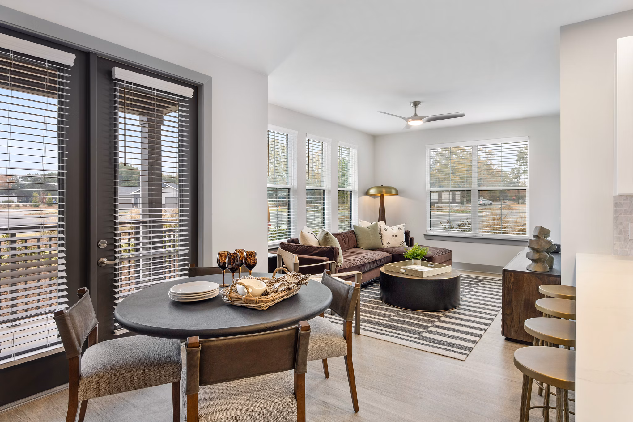 Living Room at The Canter Apartments