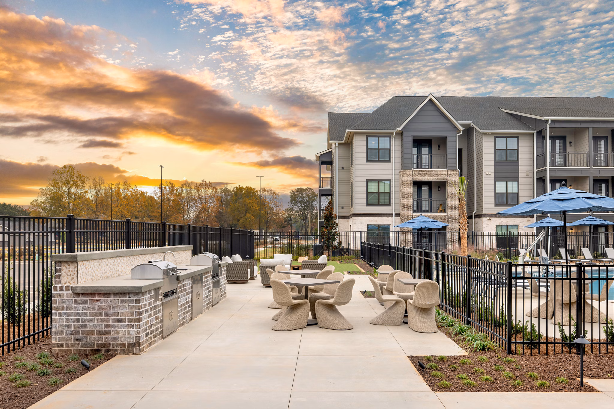 Patio at The Canter Apartments