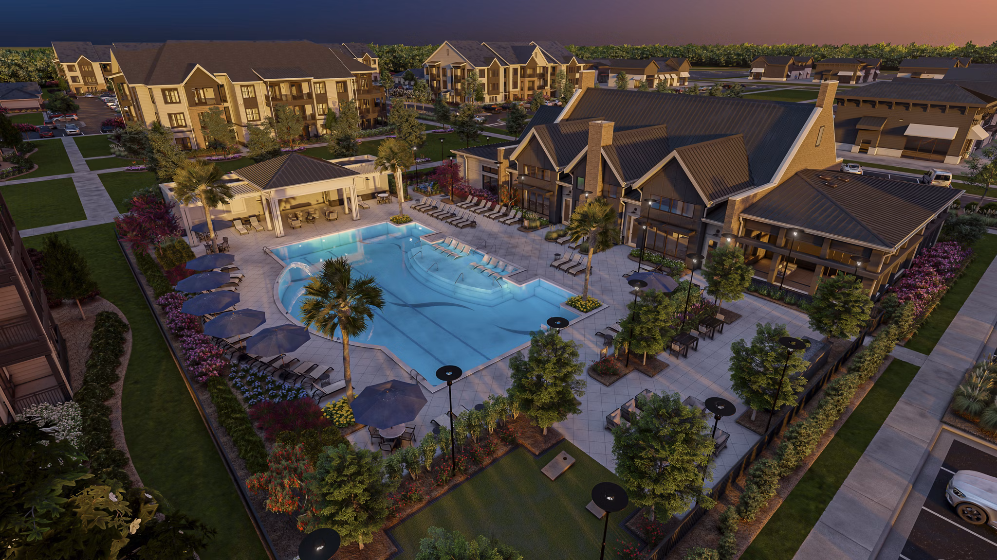 rendering at The Canter Apartments