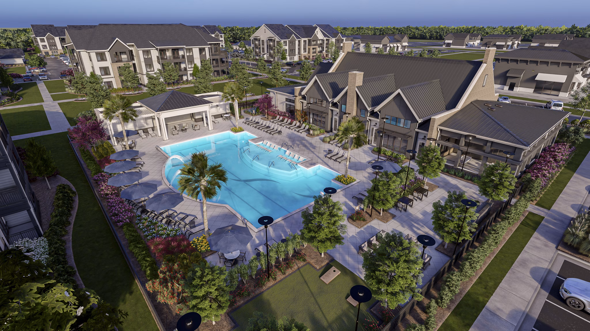 rendering at The Canter Apartments