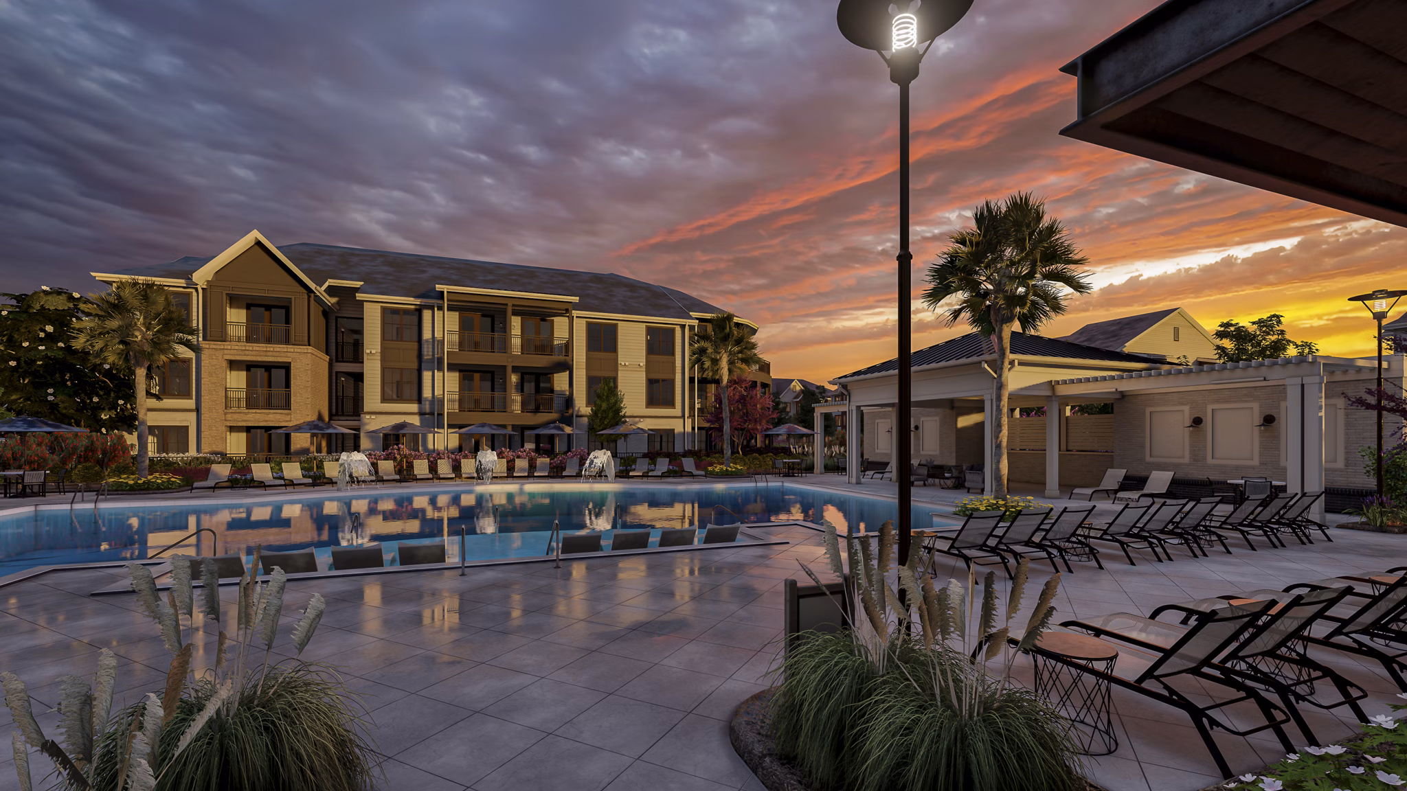 rendering at The Canter Apartments