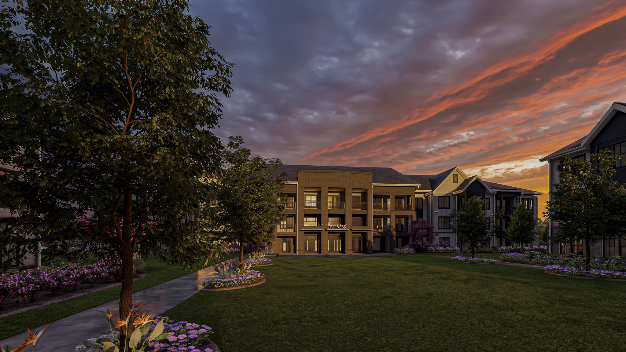 rendering at The Canter Apartments