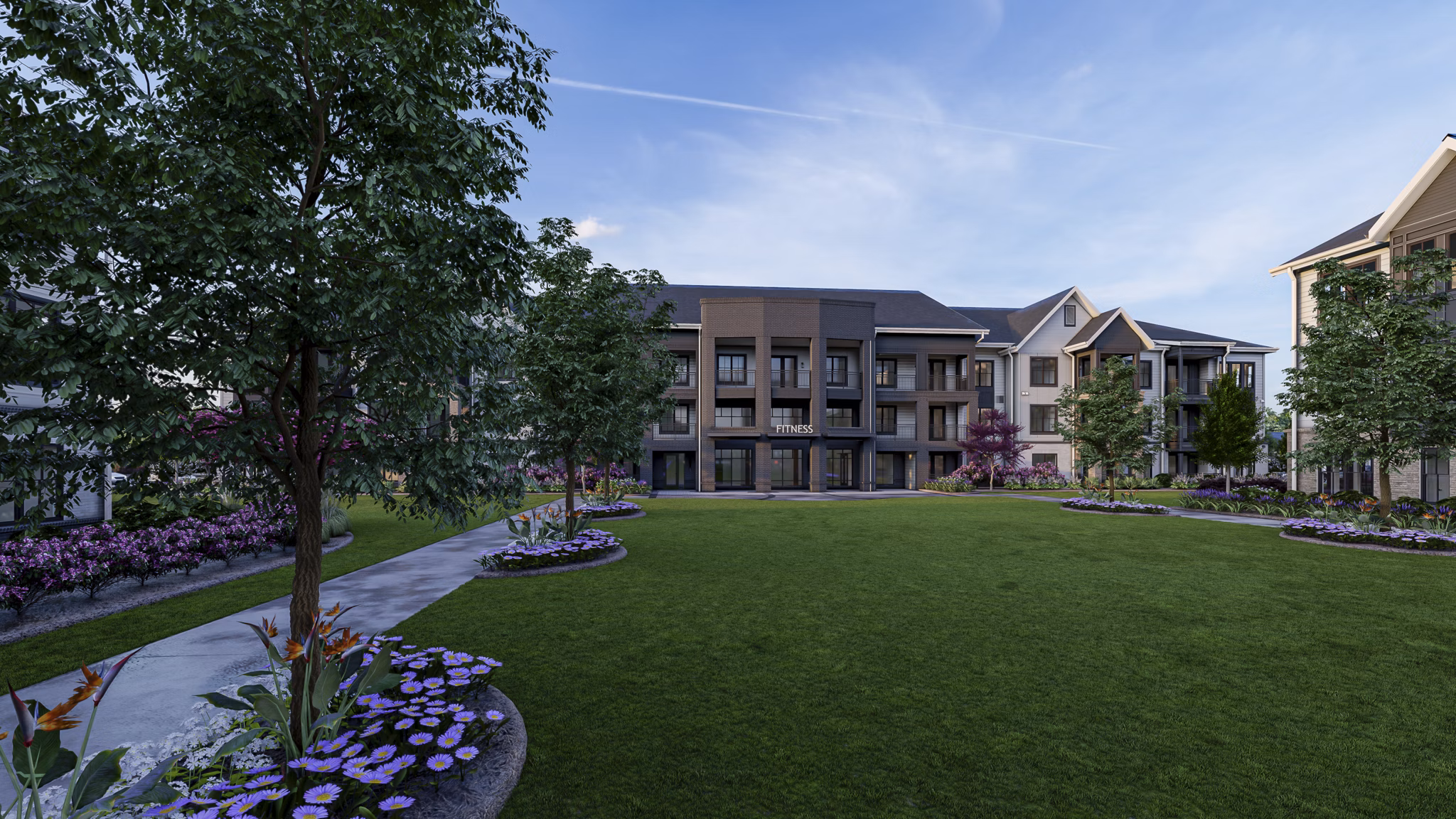 rendering at The Canter Apartments