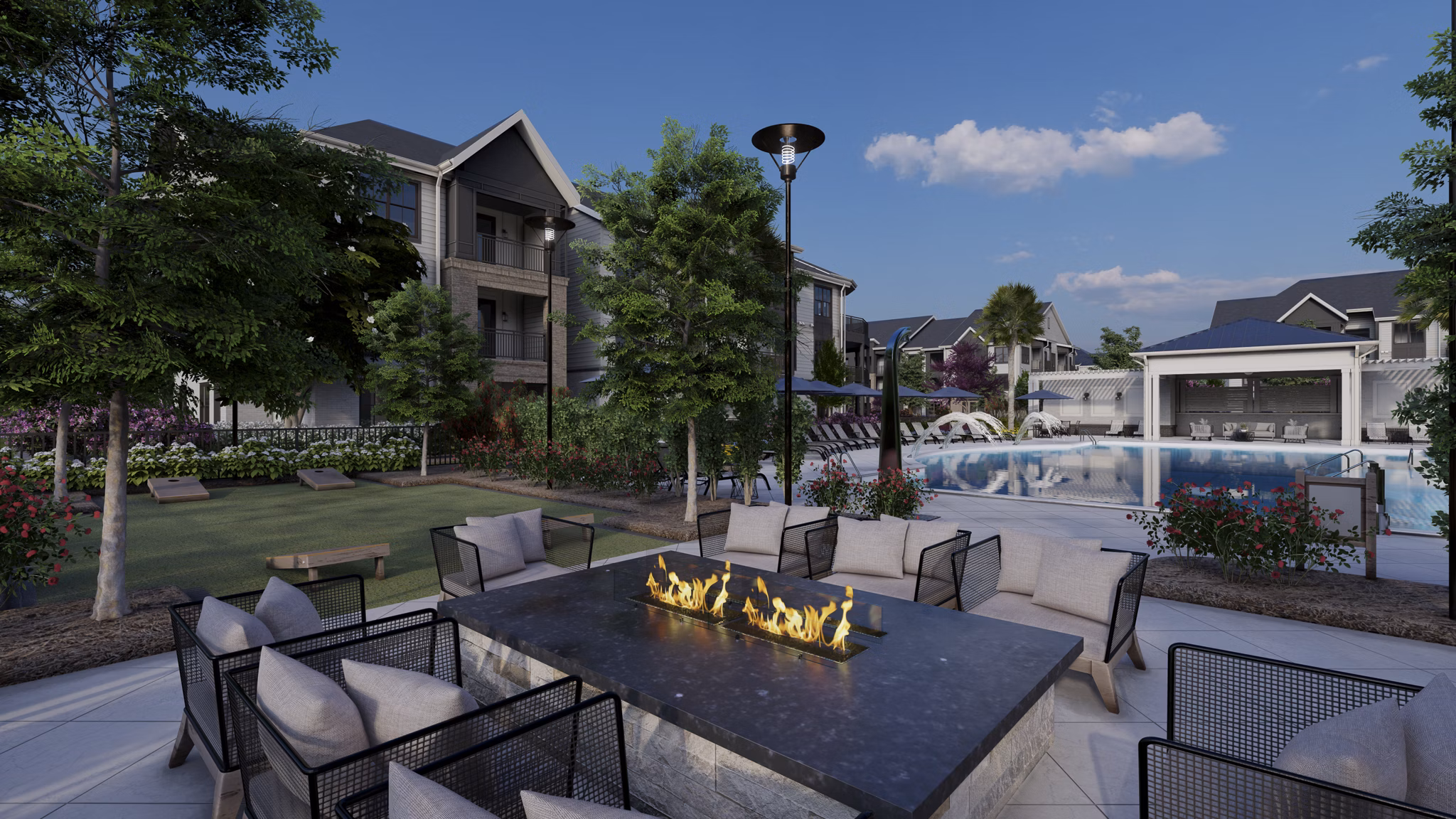 rendering at The Canter Apartments