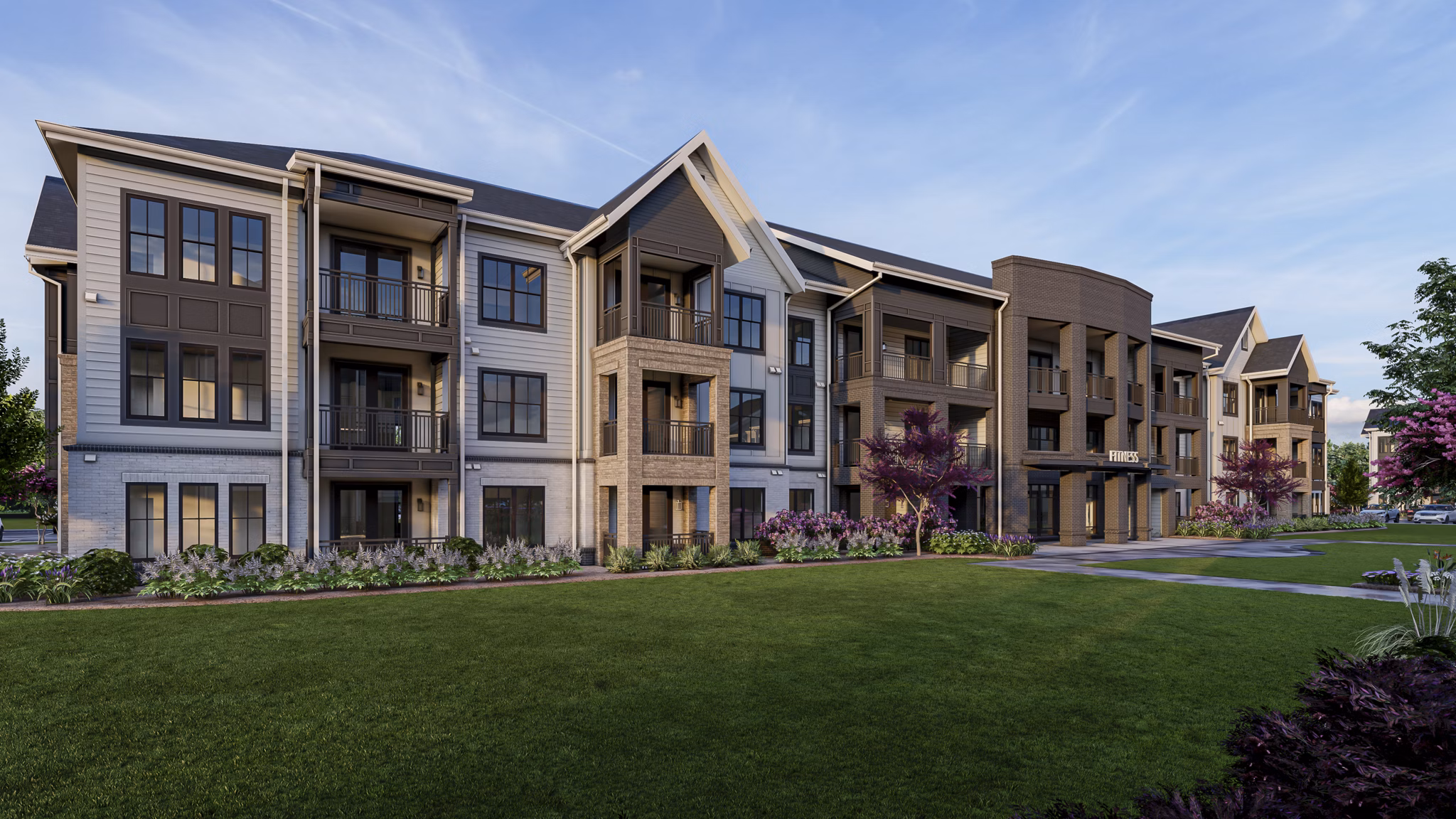 rendering at The Canter Apartments