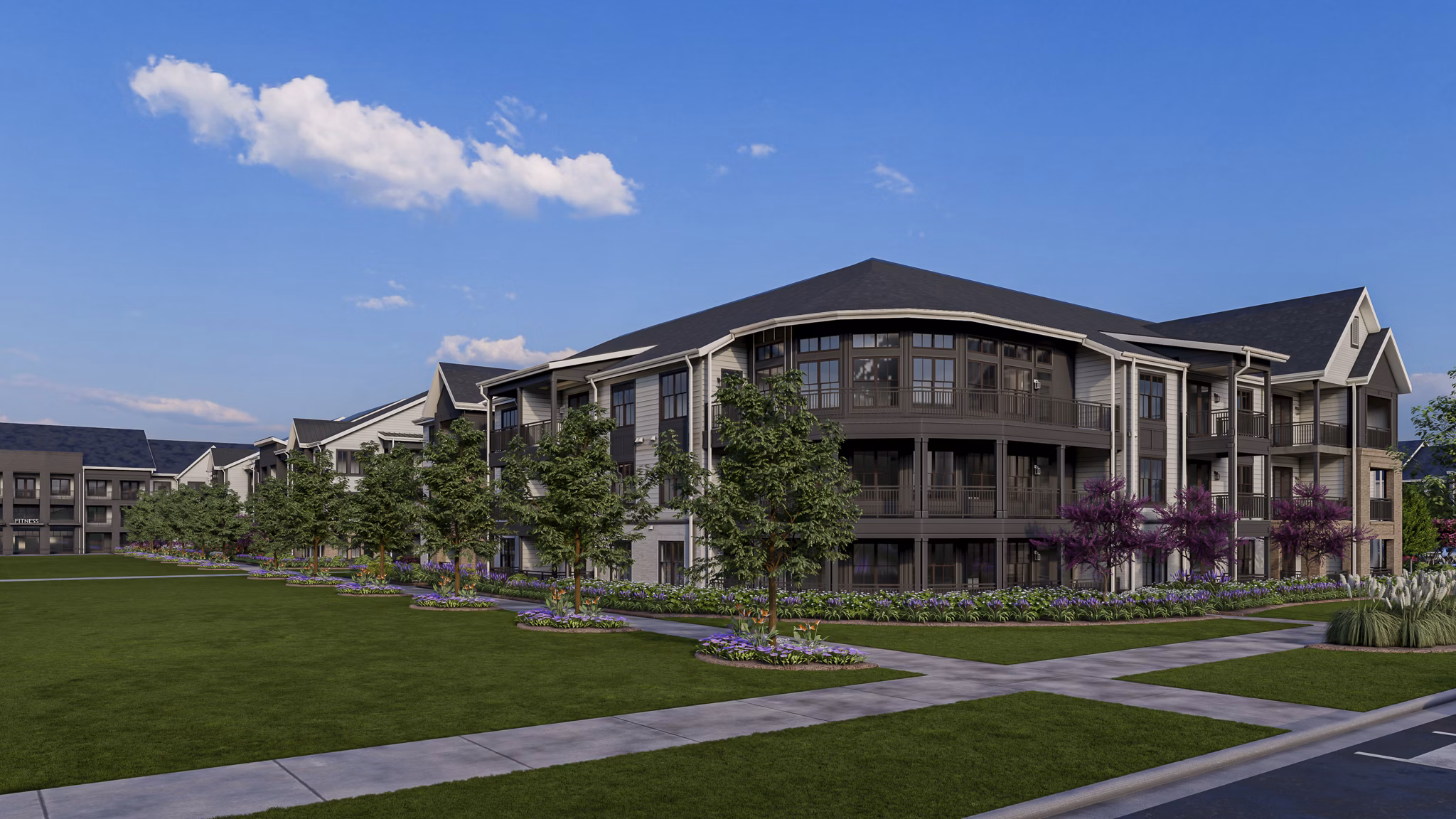 rendering at The Canter Apartments