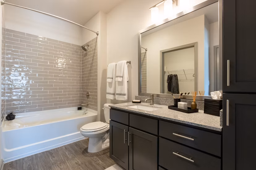 bathroom at Amberleigh South Apartments