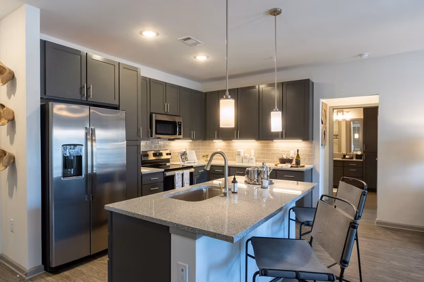 kitchen at Amberleigh South Apartments