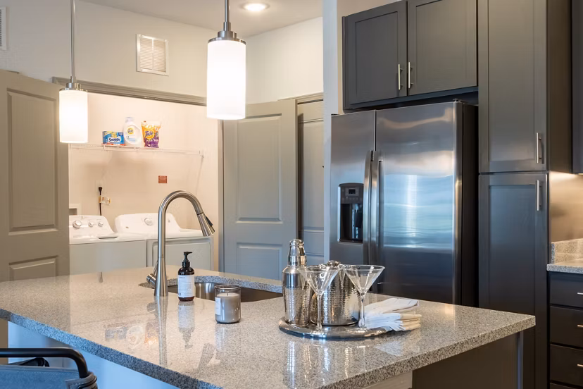 kitchen at Amberleigh South Apartments
