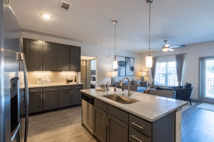 kitchen at Amberleigh South Apartments