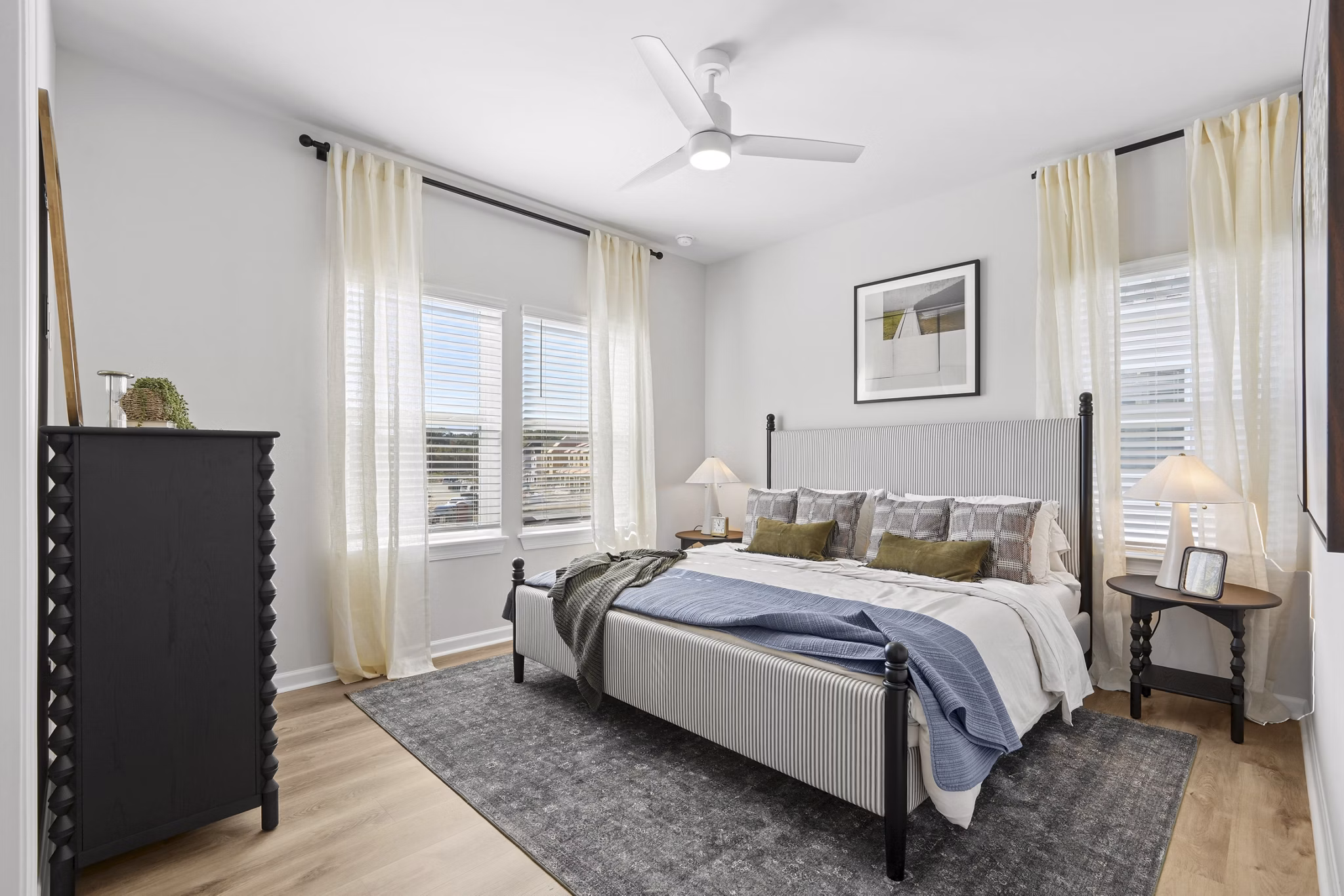 Bedroom at Corban Row Apartments