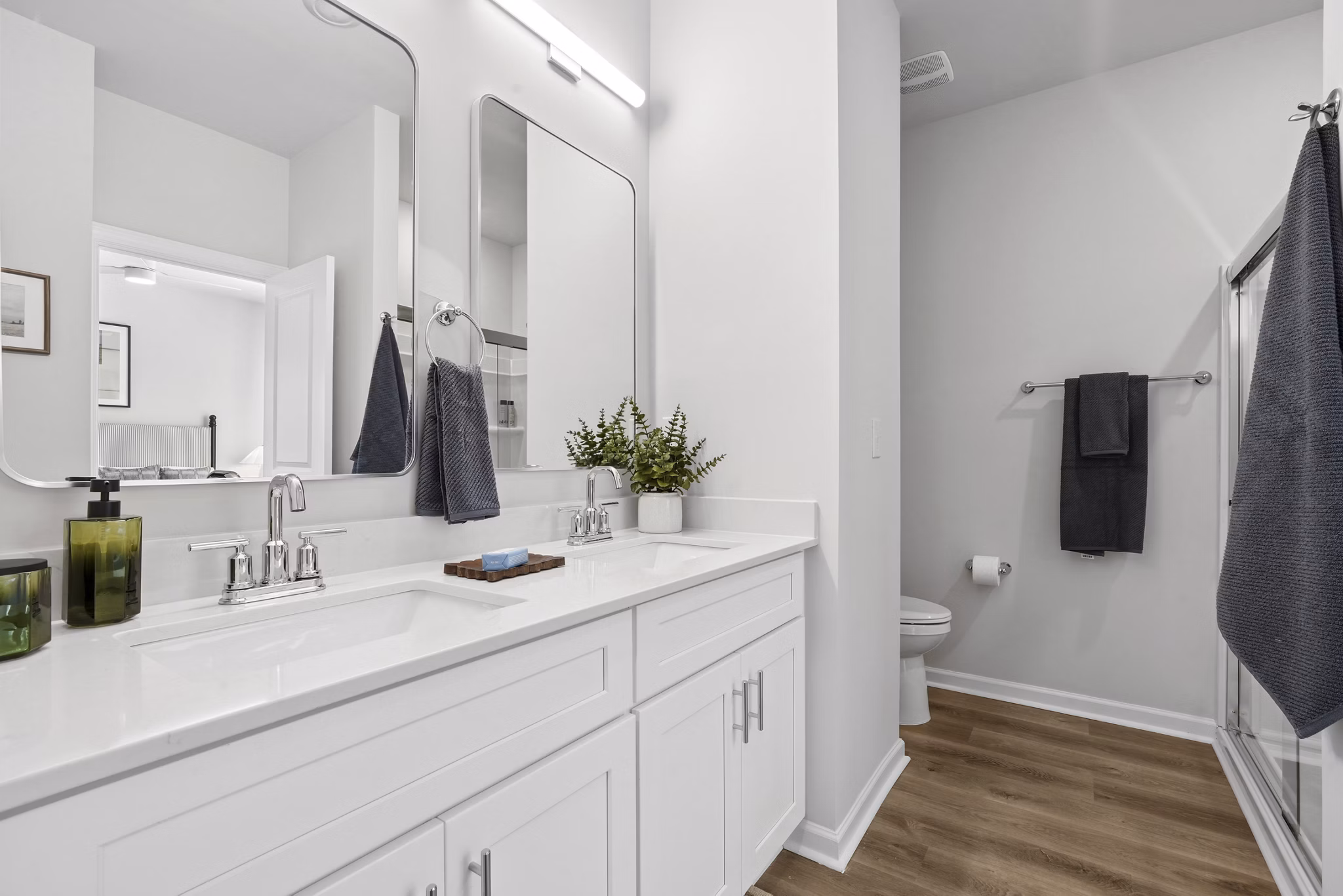 Bathroom at Corban Row Apartments