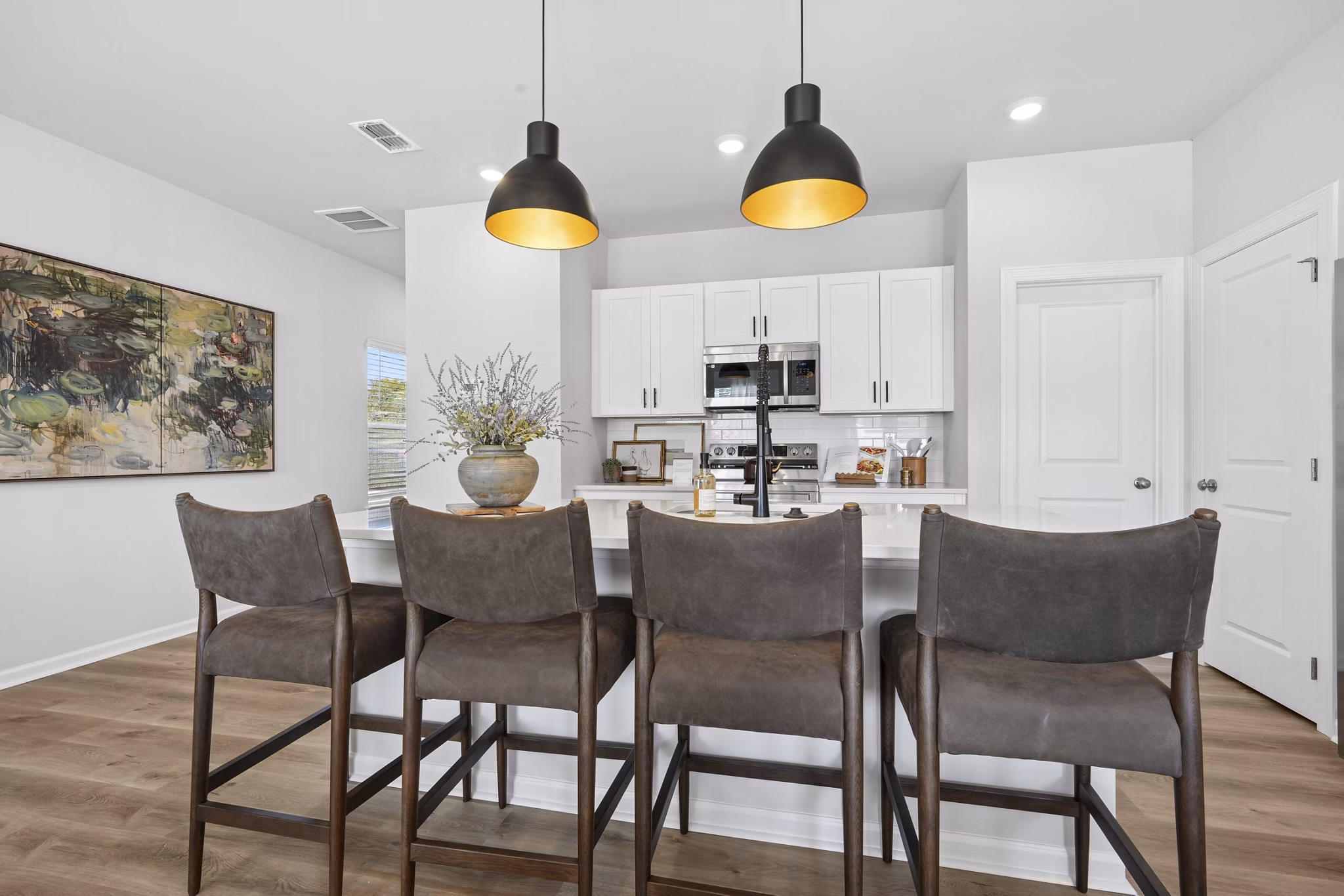 Kitchen at Corban Row Apartments