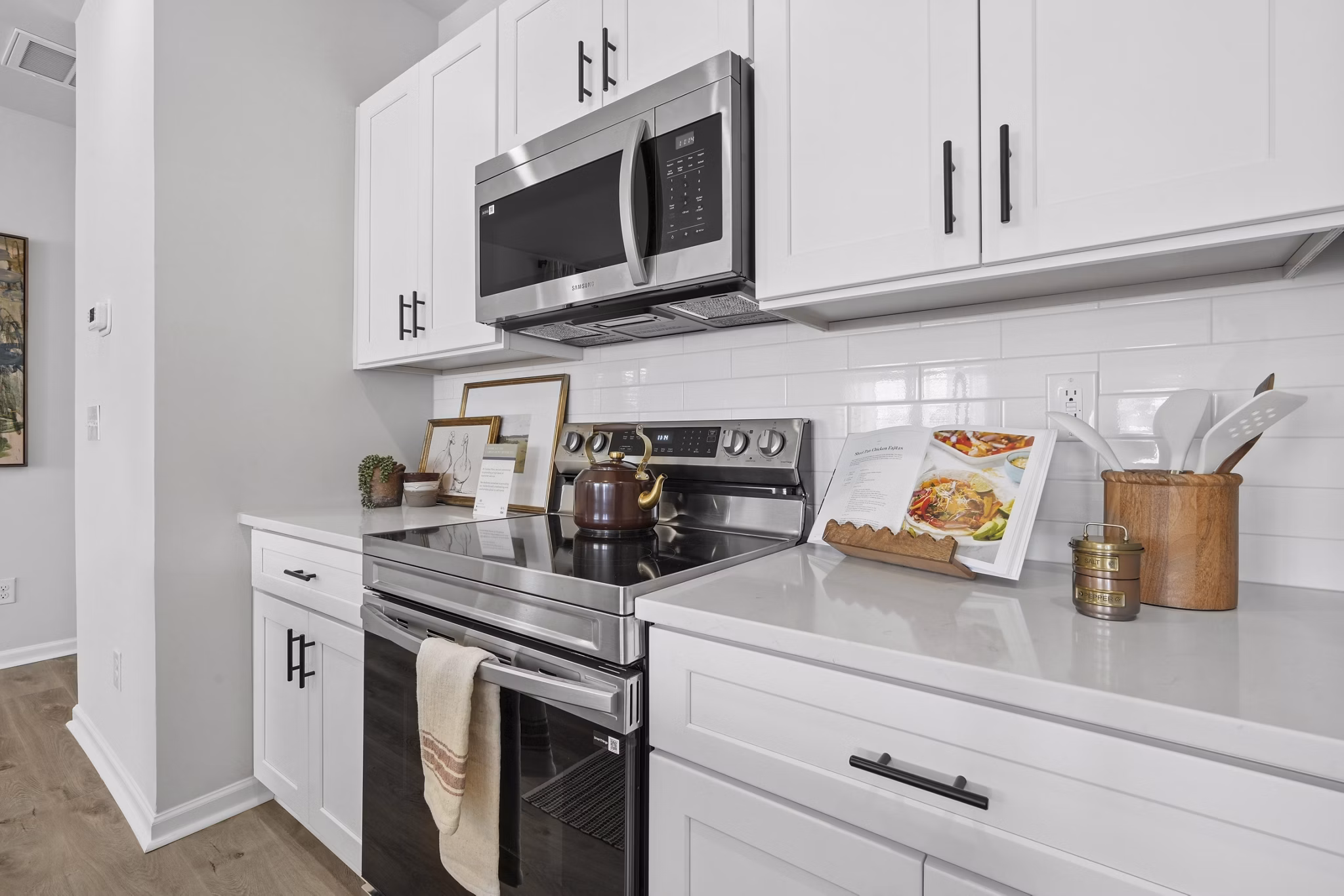 Kitchen at Corban Row Apartments