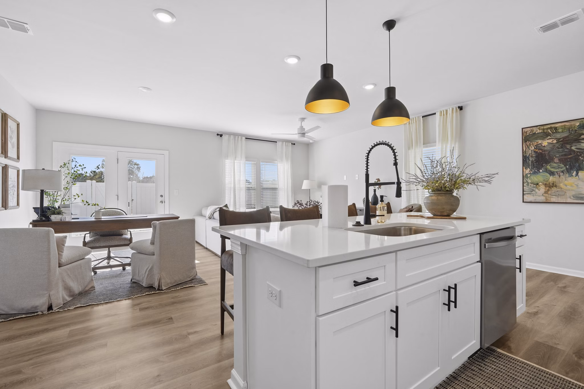 Kitchen at Corban Row Apartments