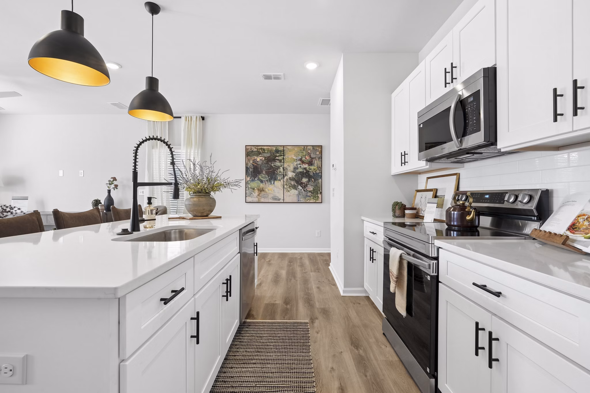 Kitchen at Corban Row Apartments