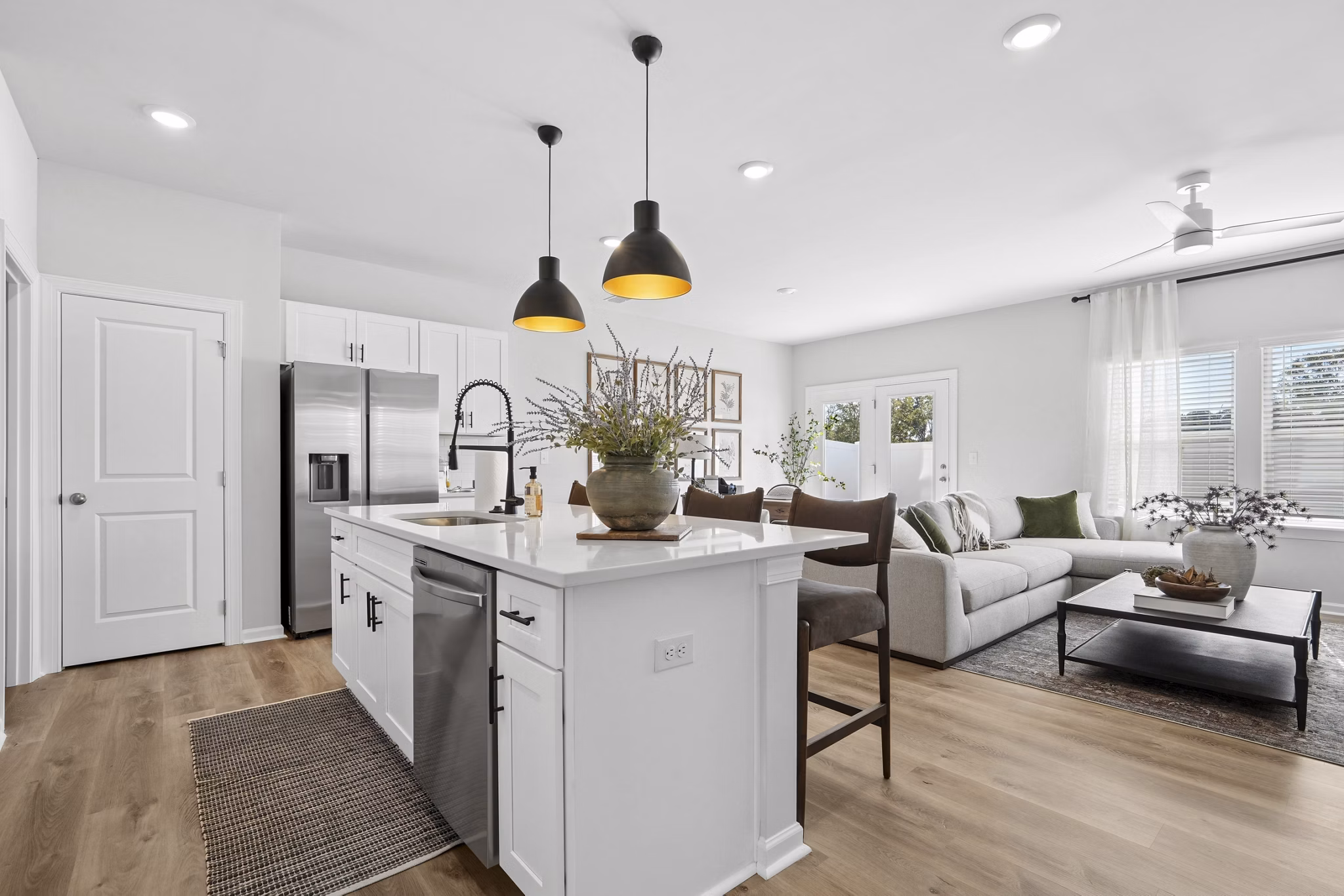 Kitchen at Corban Row Apartments