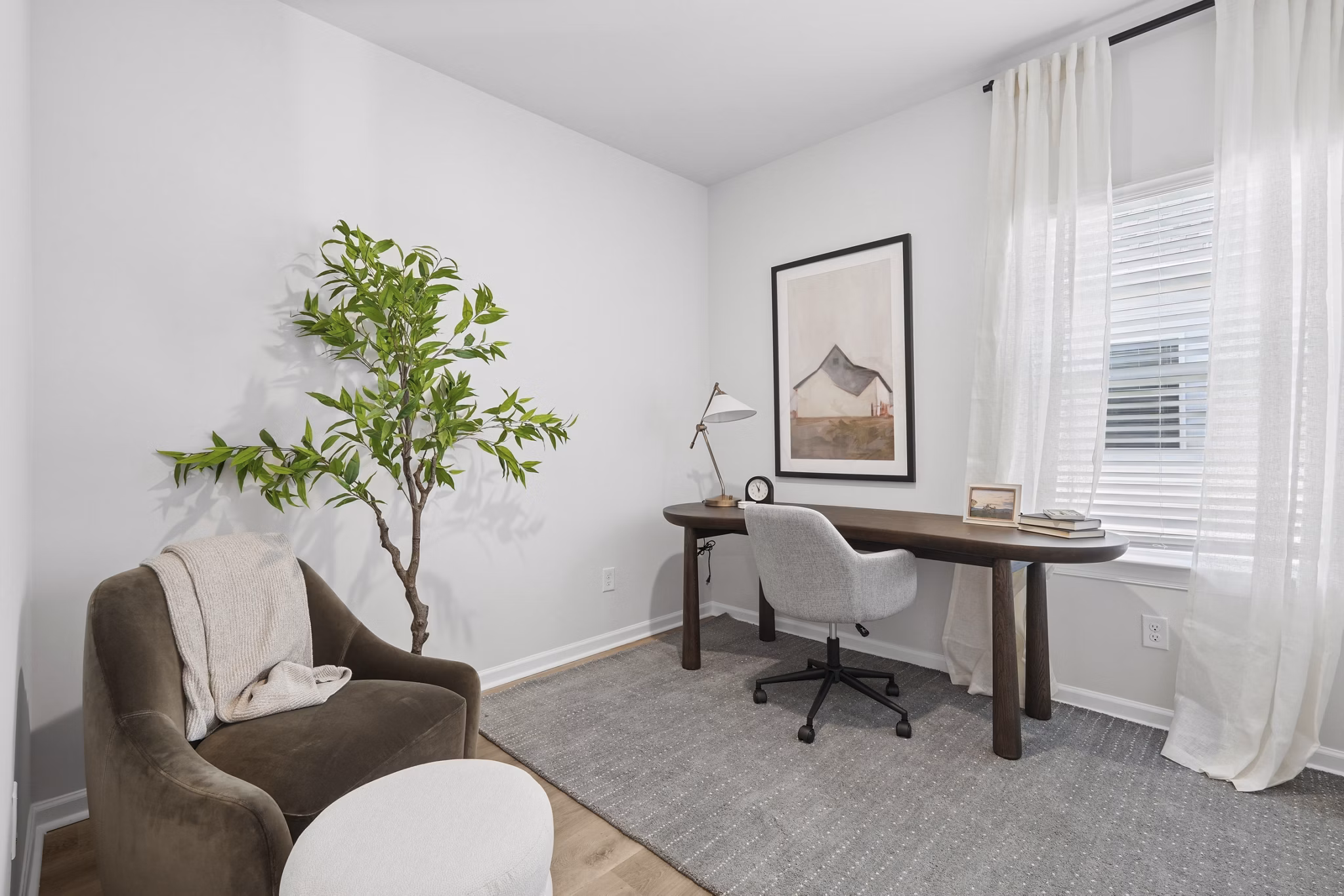 Living Room at Corban Row Apartments