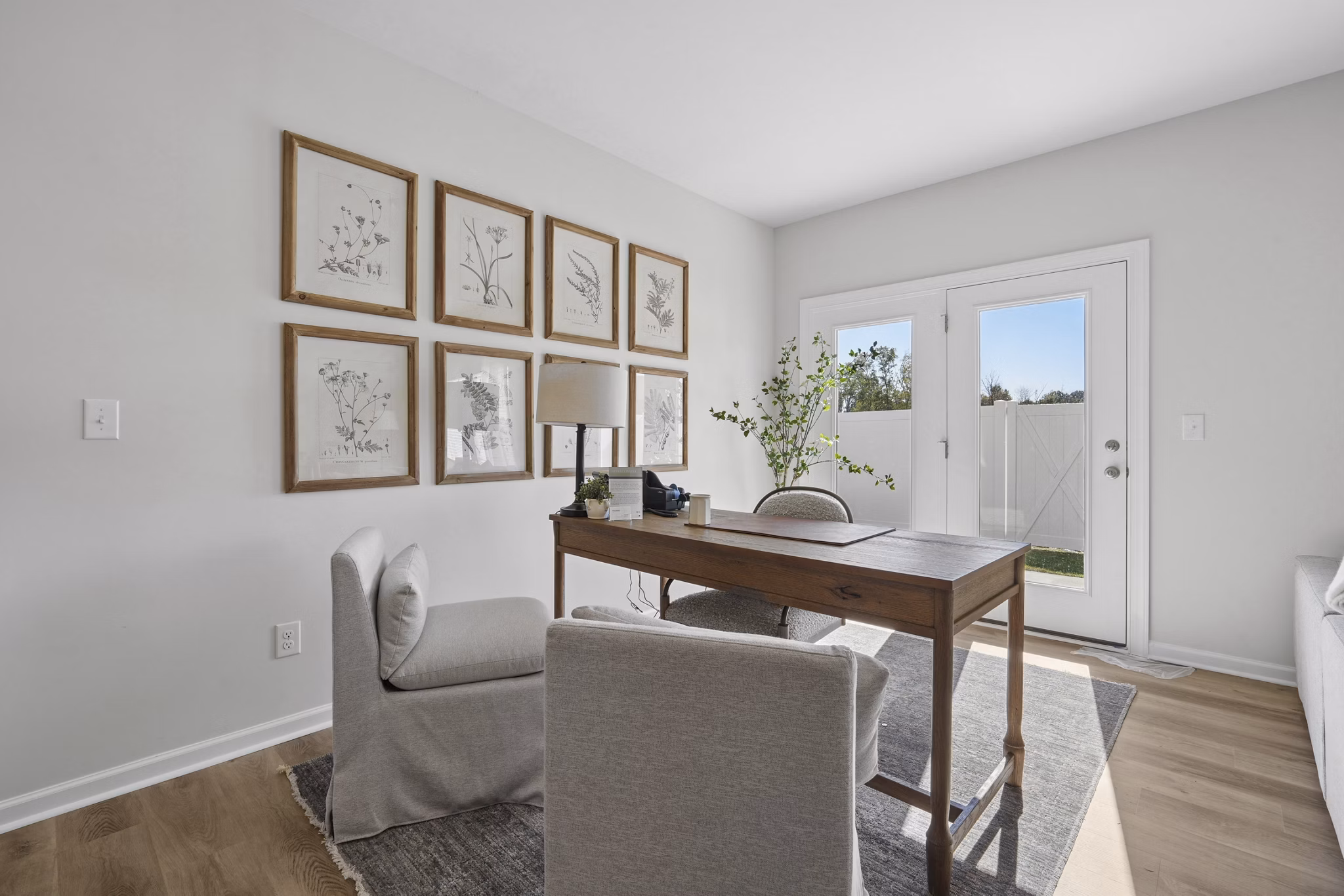Living Room at Corban Row Apartments
