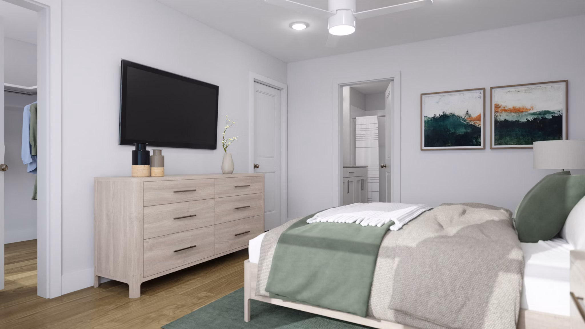 rendering at Corban Row Apartments 