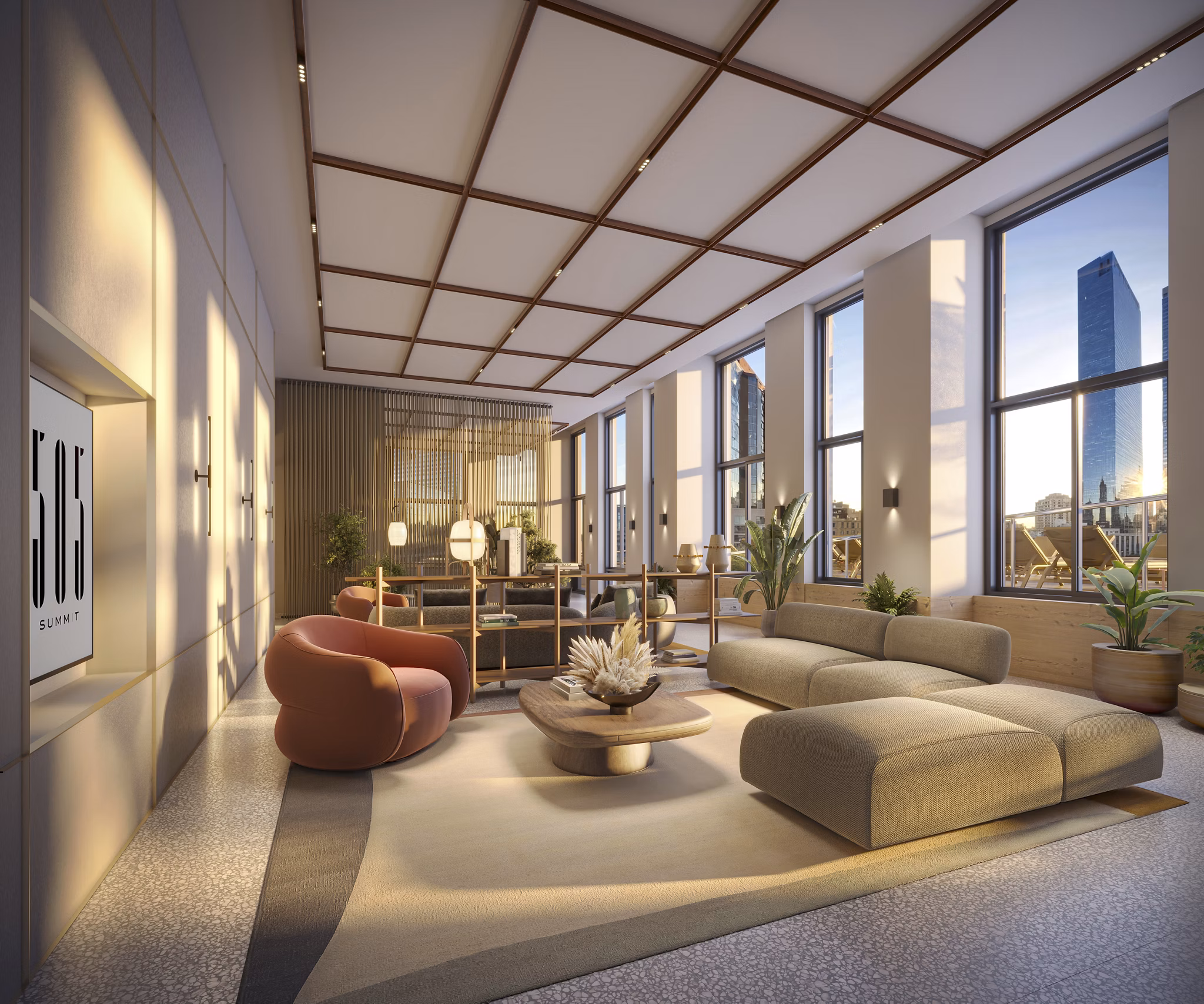 clubhouse at 505 Summit Apartments