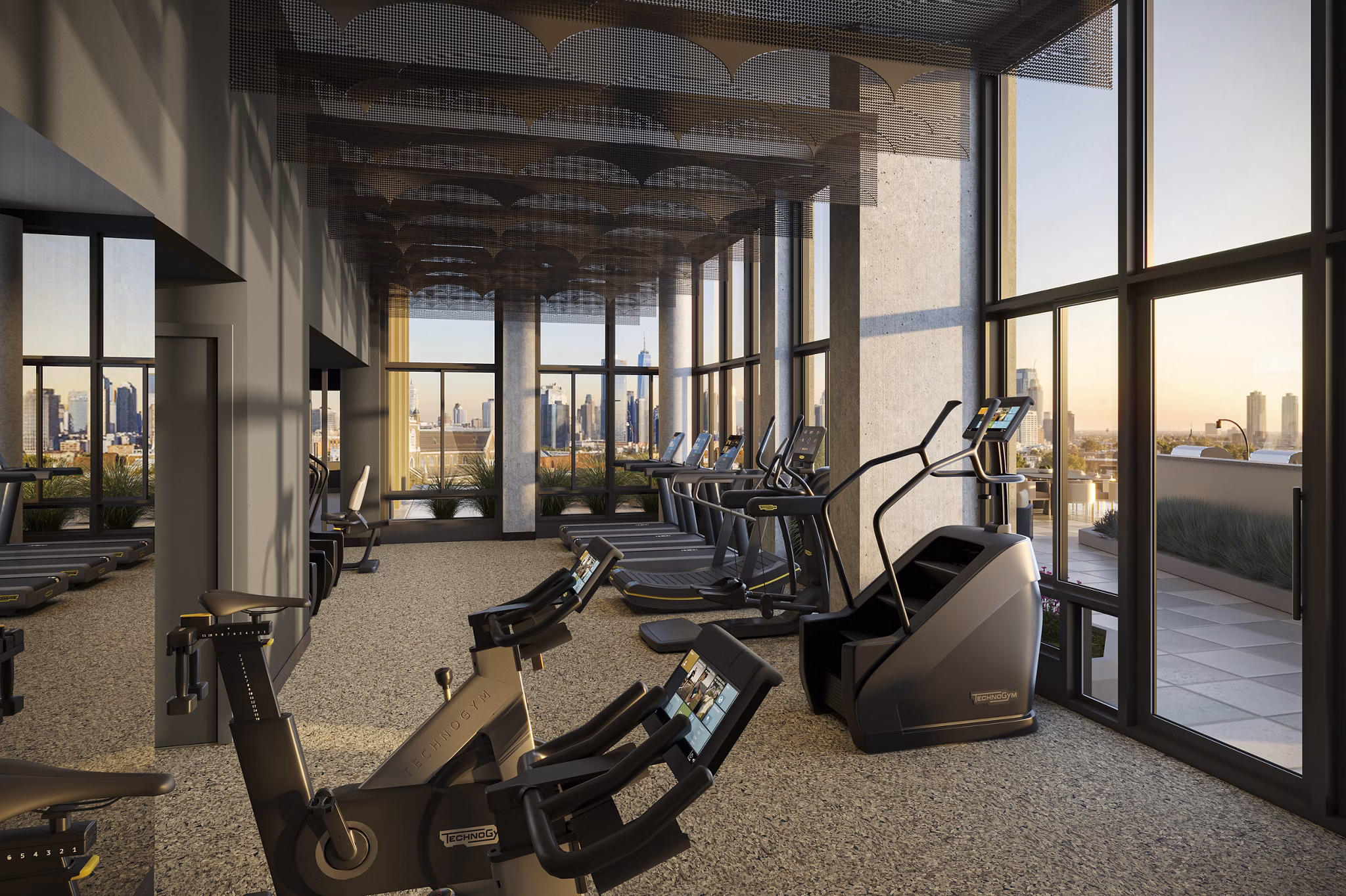 fitness center at 505 Summit Apartments